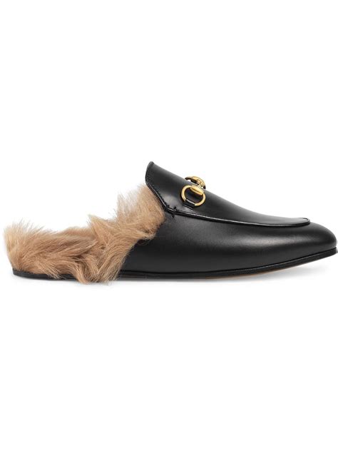 gucci faux fur mules|Gucci mules farfetch.